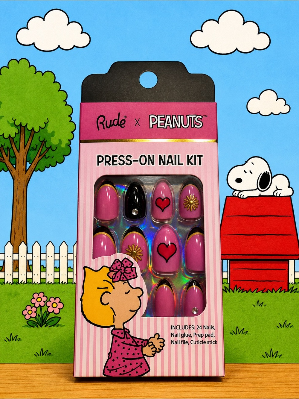 Rude x Peanuts Sally Press-On Nail Kit